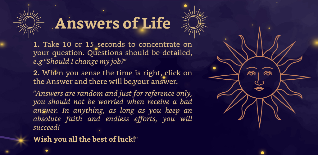 [Android] Answers of Life