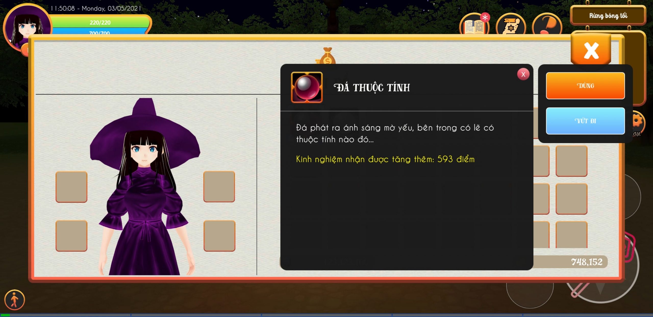 Hướng dẫn: hút (tách) thuộc tính từ trang bị