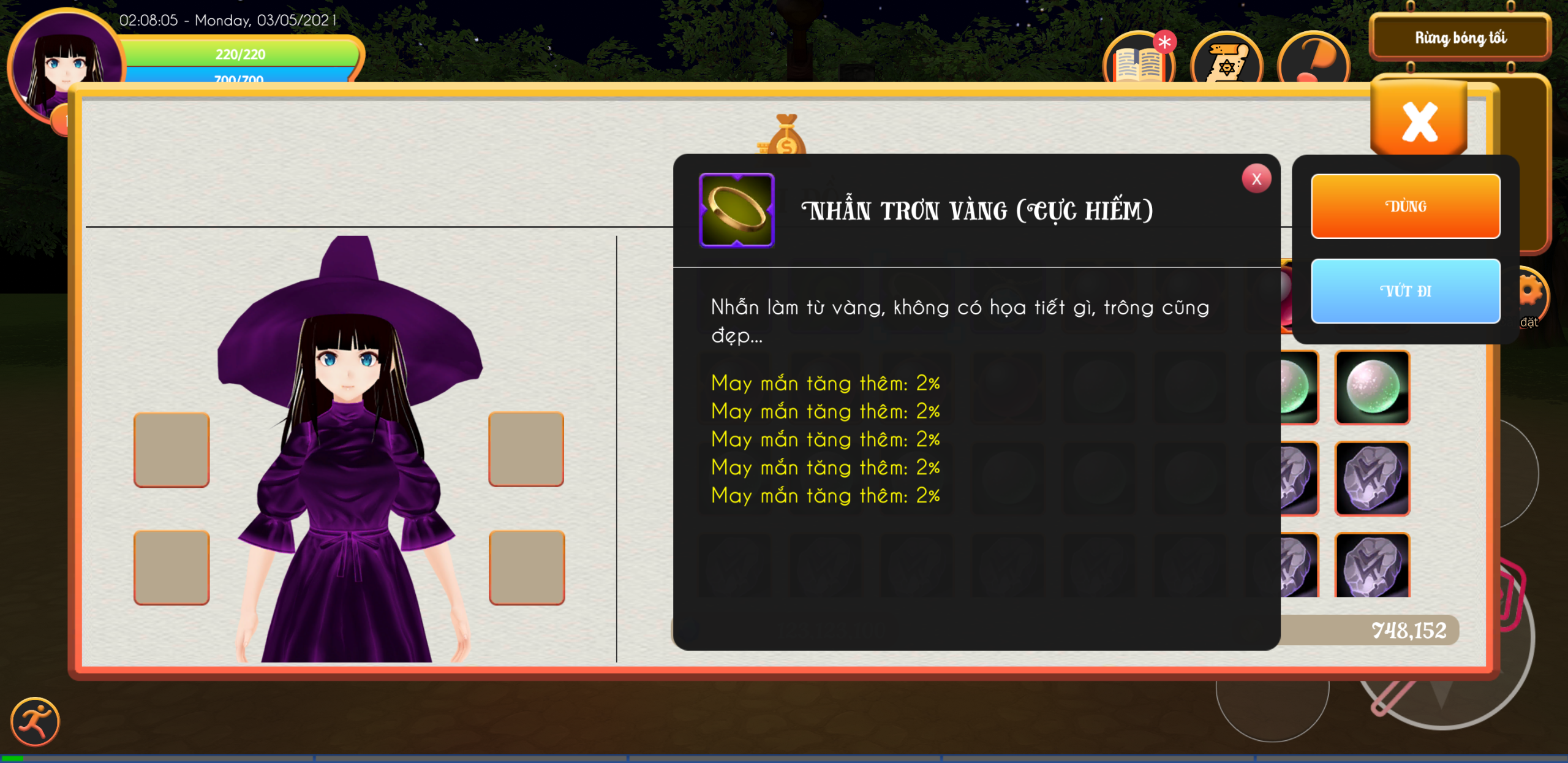 Giới thiệu tính năng: Chế tạo trang bị