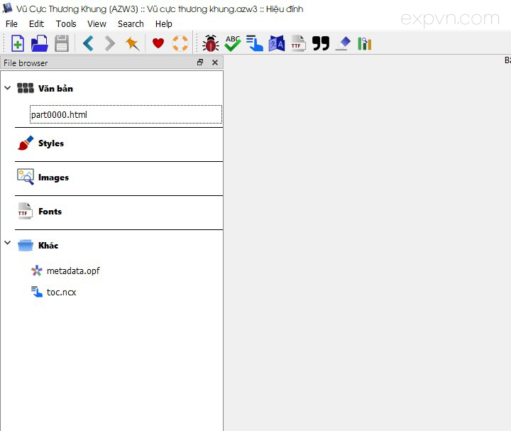 Ebook mới đã được tạo