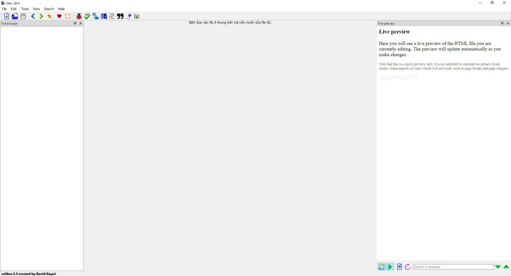 Giao diện của Book Edit